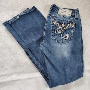 Miss Me Distressed Easy Boot Jeans, Sz 29